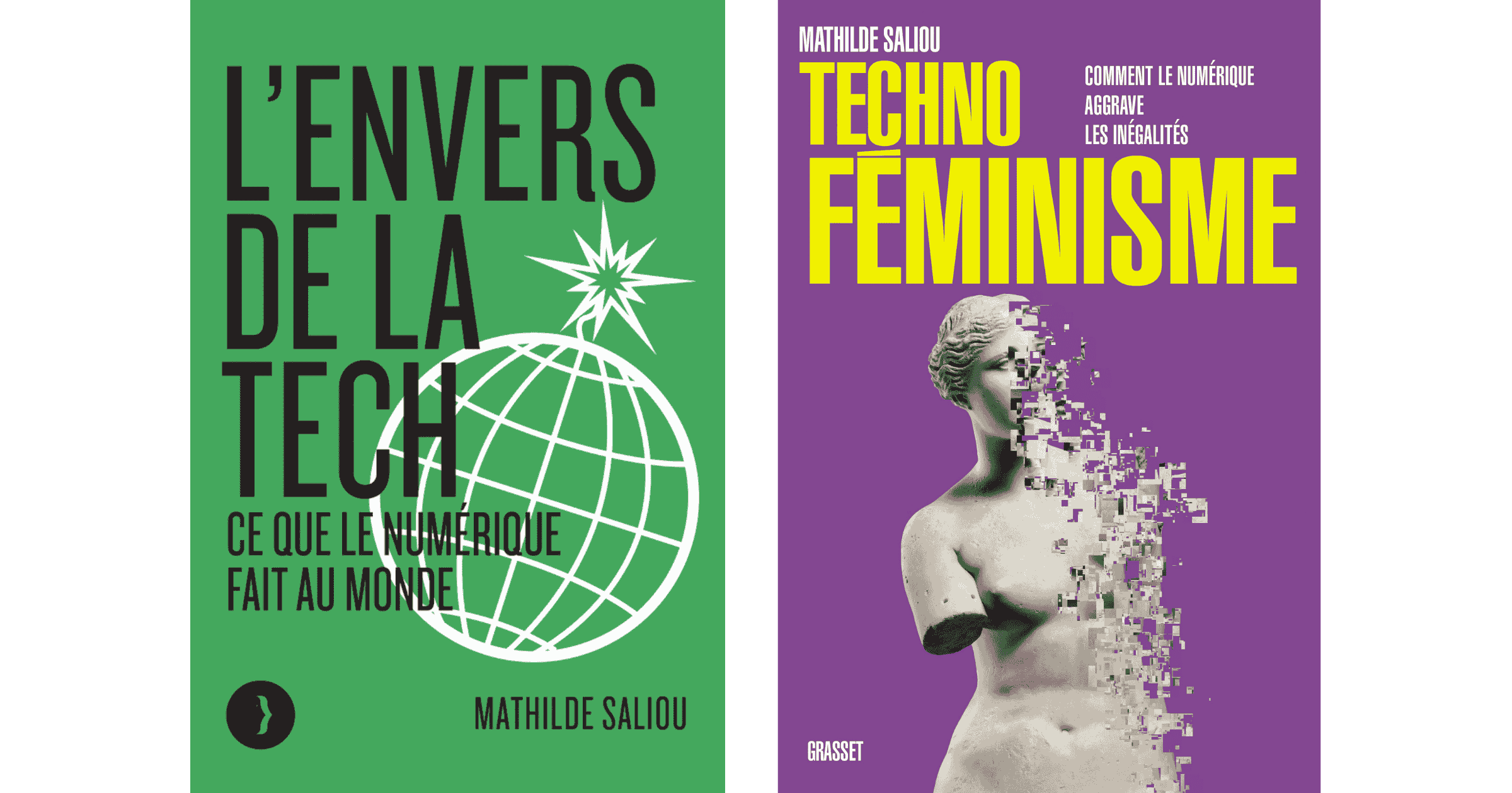 Couvertures L'Envers de la Tech et Technofeminisme